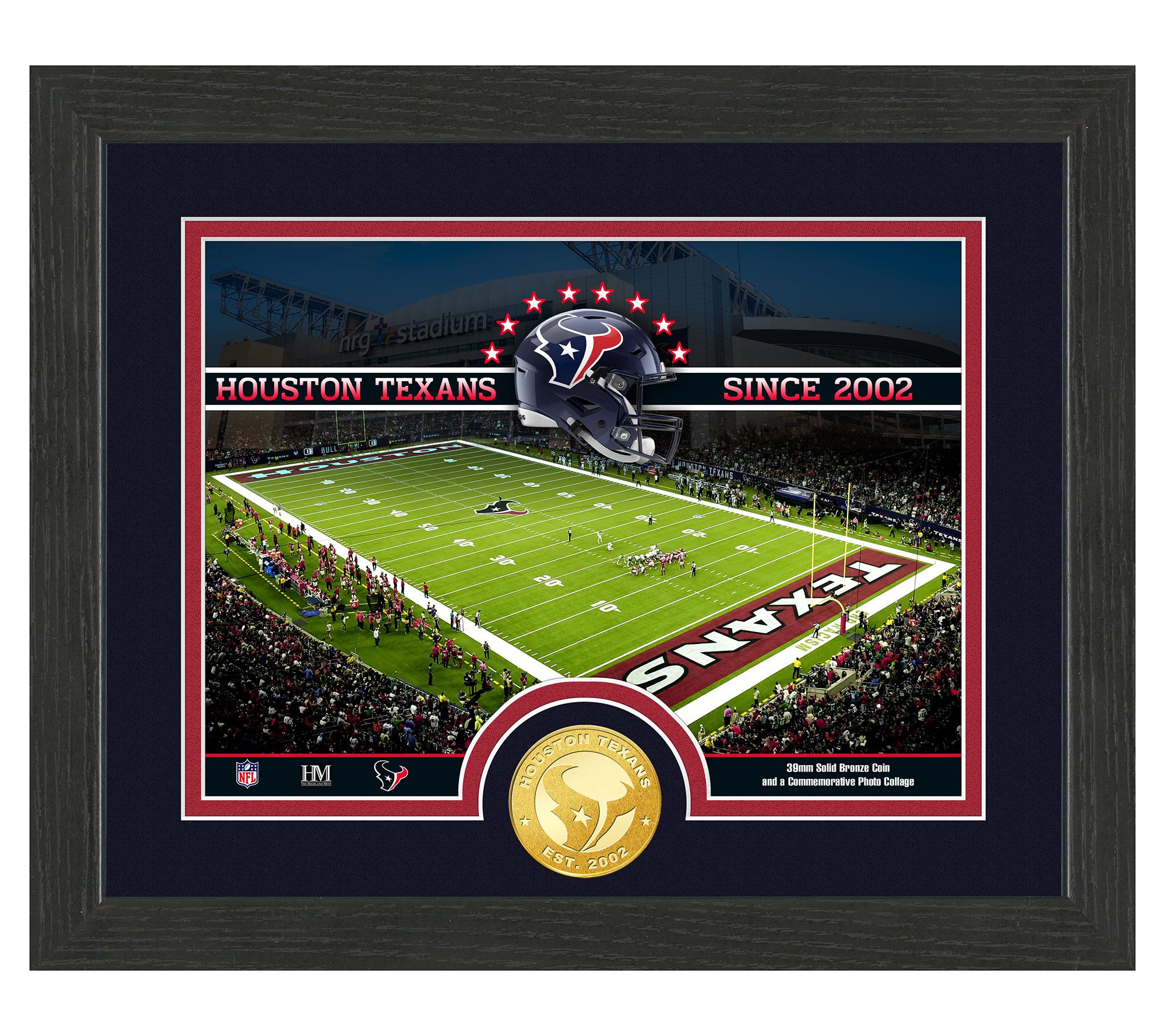 NFL 2024 Stadium Team Coin 9"x11" Photo Mint