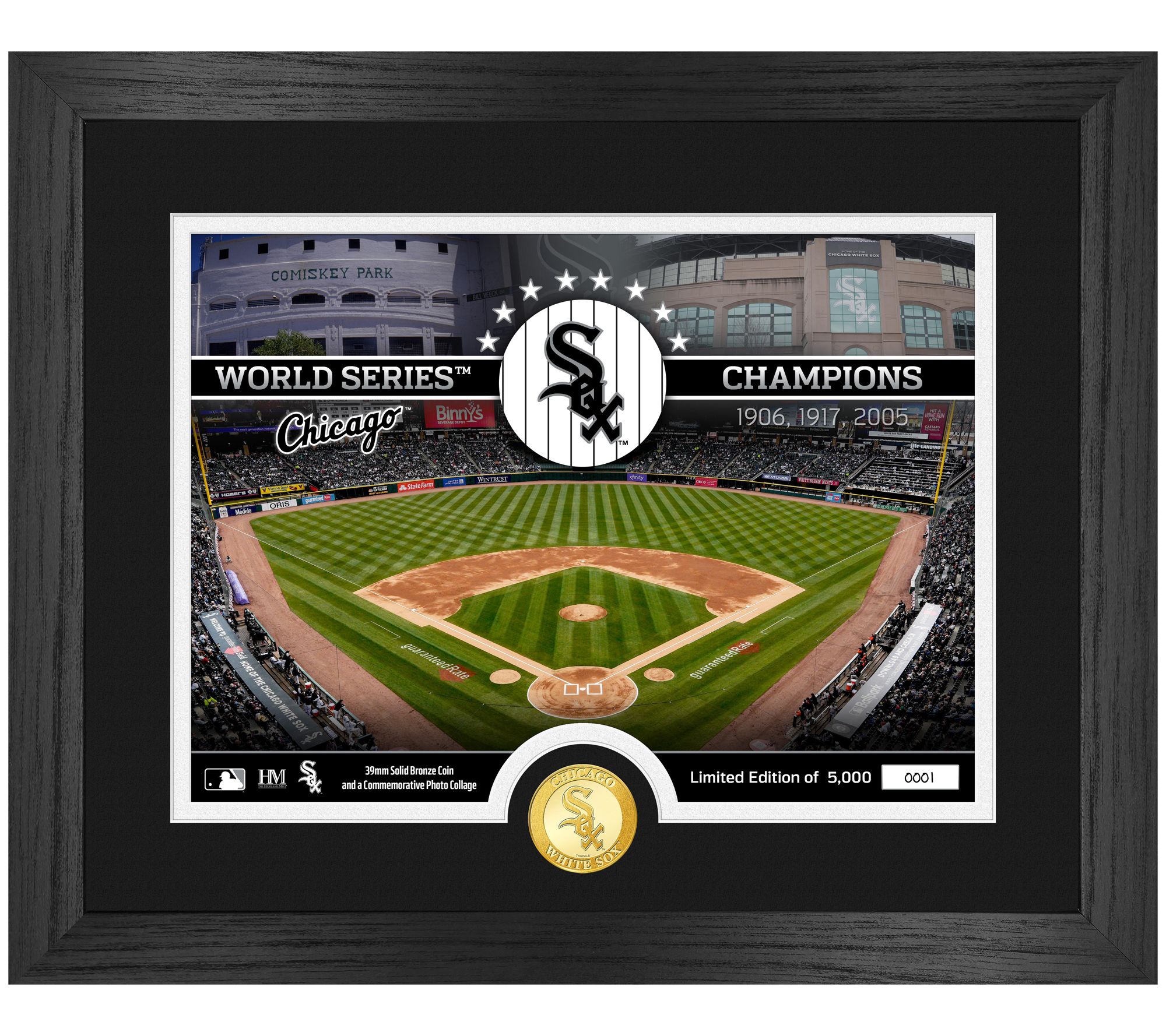 Highland Mint Chicago White Sox Bronze CoinStadium Photo