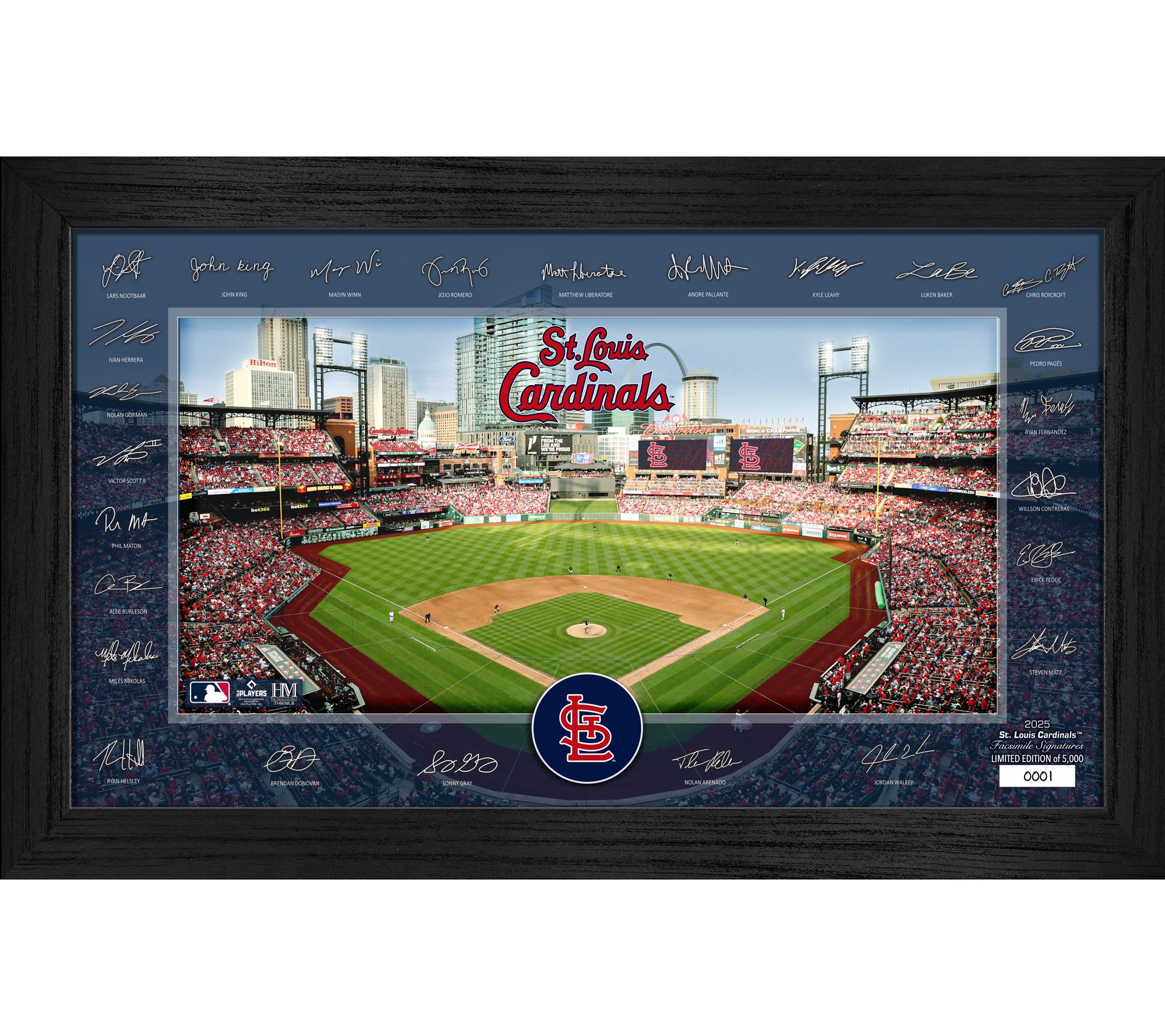 Highland Mint St. Louis Cardinals 2025 Signature Field Frame
