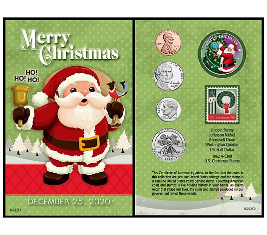 Santa Year To Remember 2020 Coin Christmas Card