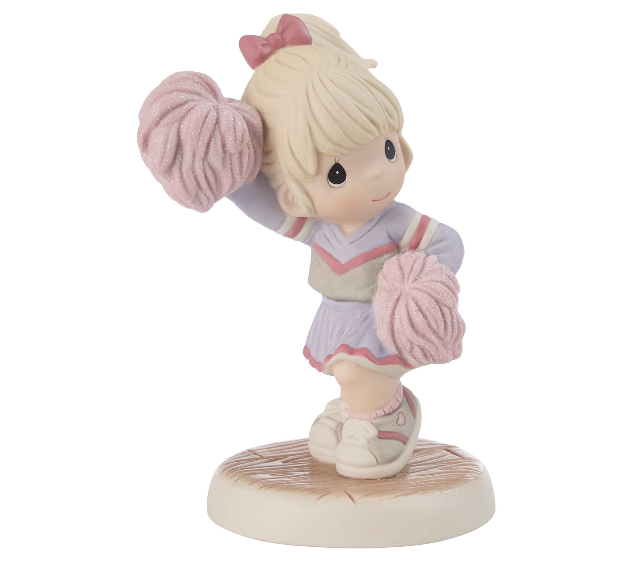 Precious Moments' Girl Cheerleader Figurine - B londe - QVC.com