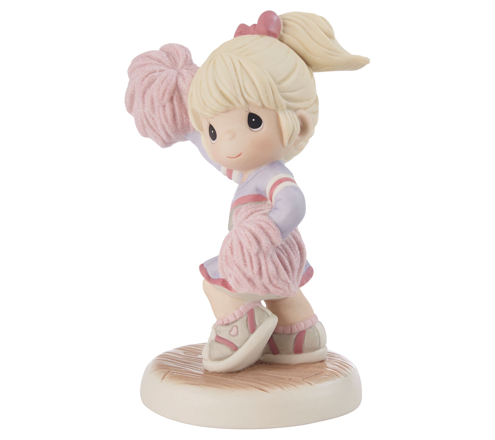 Precious Moments' Girl Cheerleader Figurine - B londe - QVC.com
