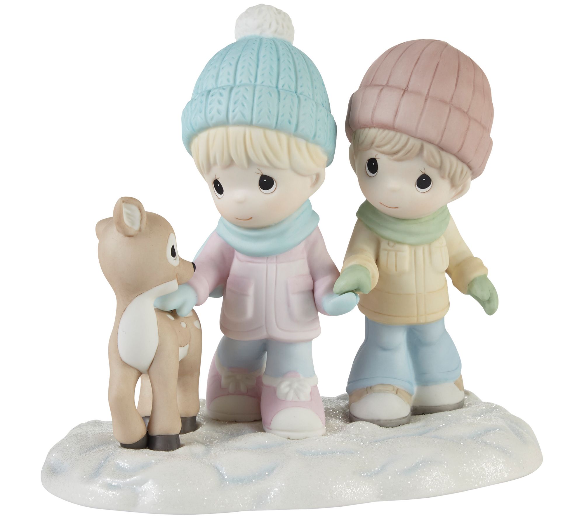 Precious Moments A Winter Walk Is Warmer With You Figurine - QVC.com