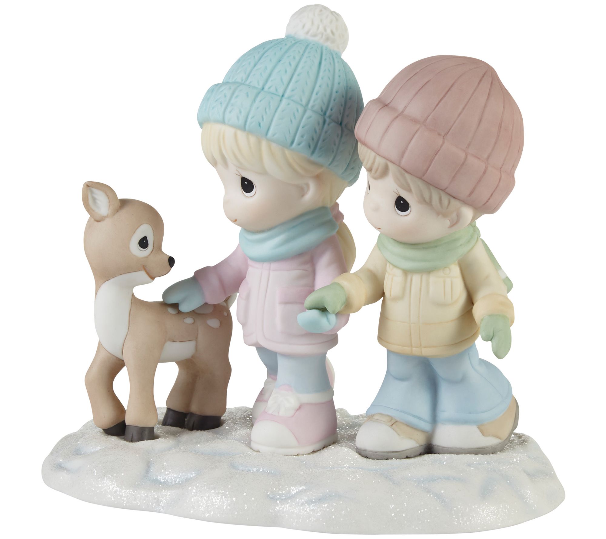 Precious Moments A Winter Walk Is Warmer With You Figurine - QVC.com