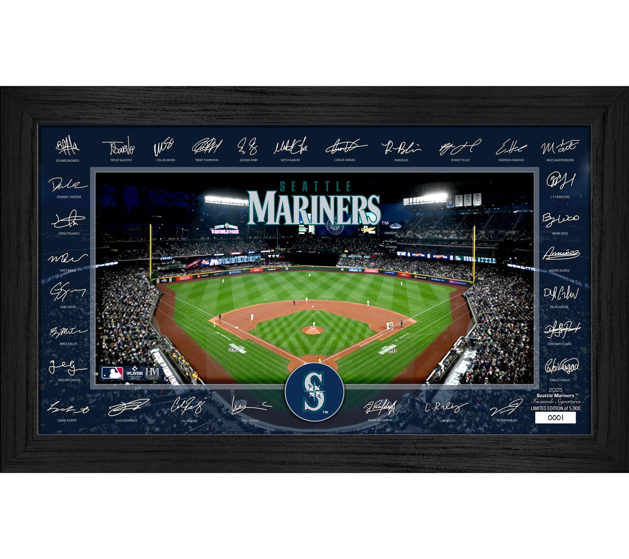 Highland Mint Seattle Mariners 2025 Signature Field Frame