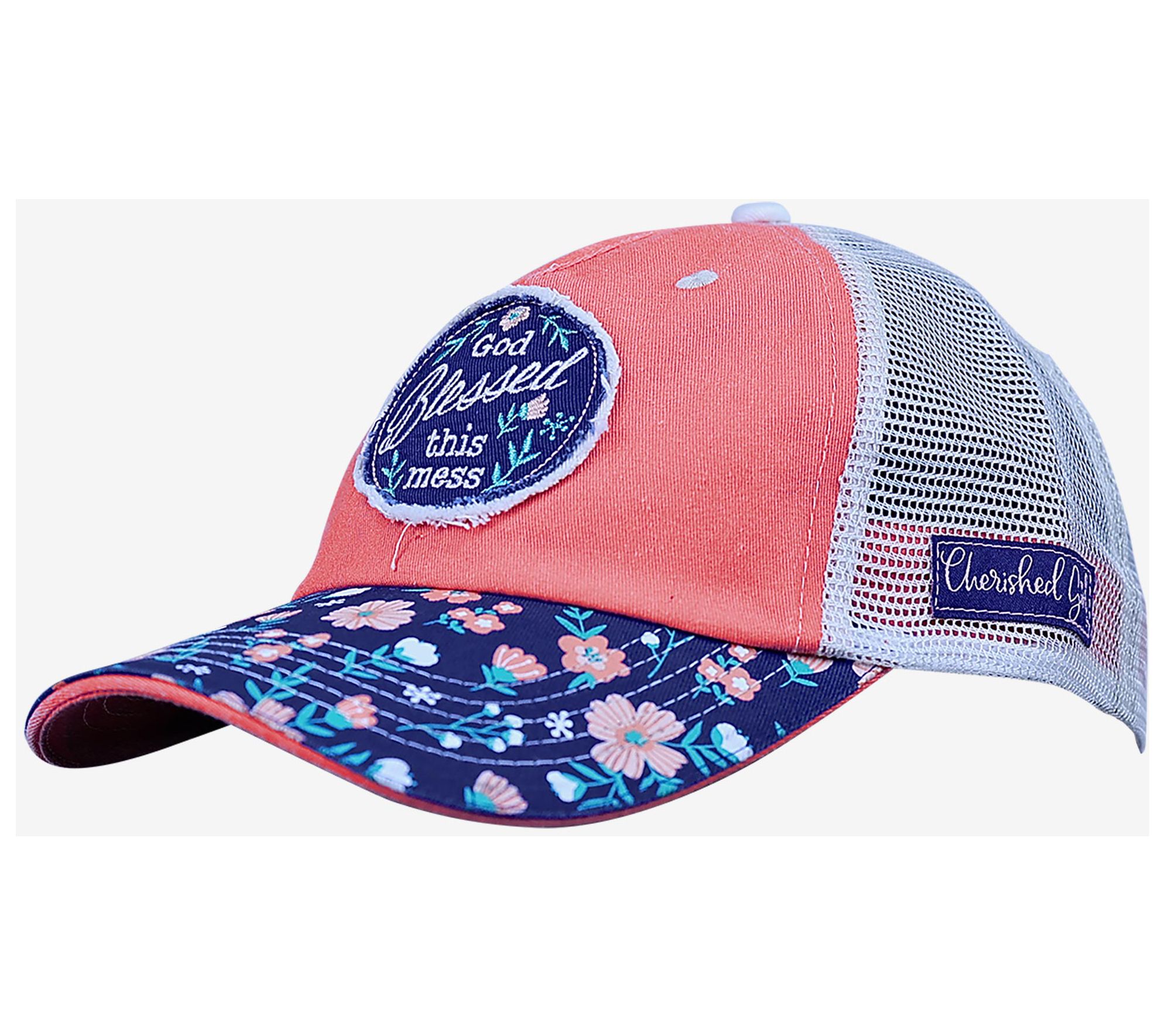 Cherished Girl Cap - God Blessed Floral