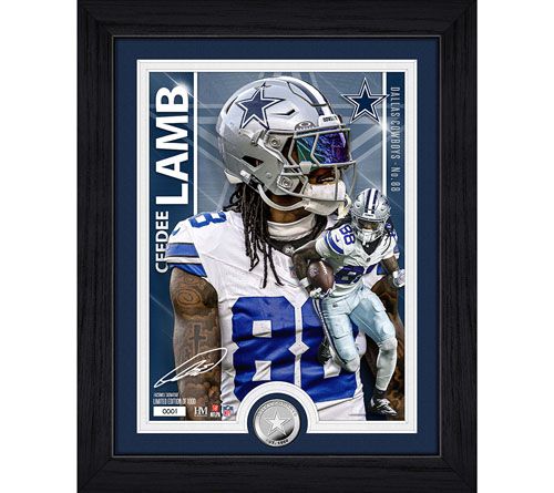 Highland Mint CeeDee Lamb Artist Proof Silver Coin Photo Mint