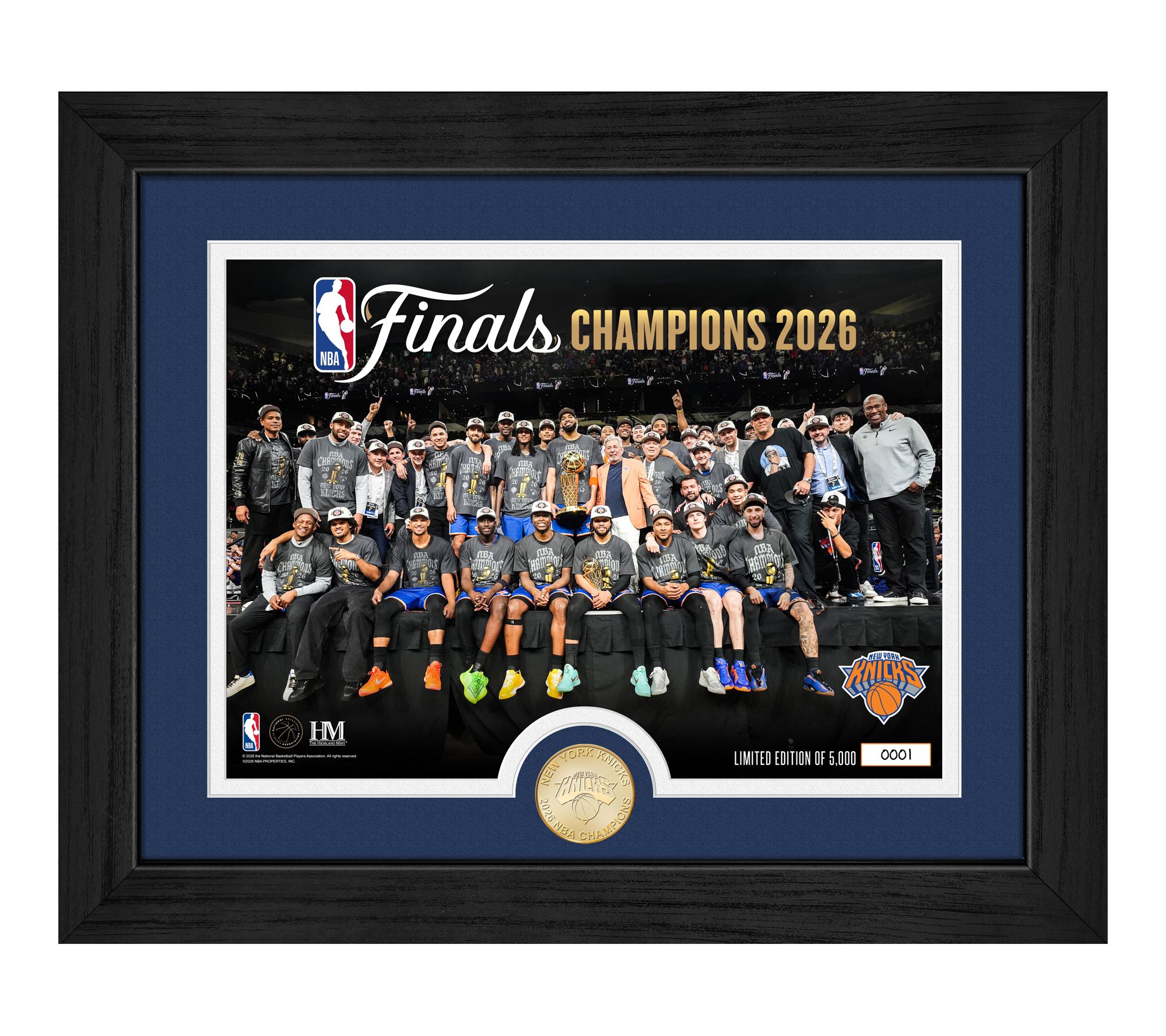 NY Knicks 2026 NBA Champ Celebration Bronze Coin Photo Mint
