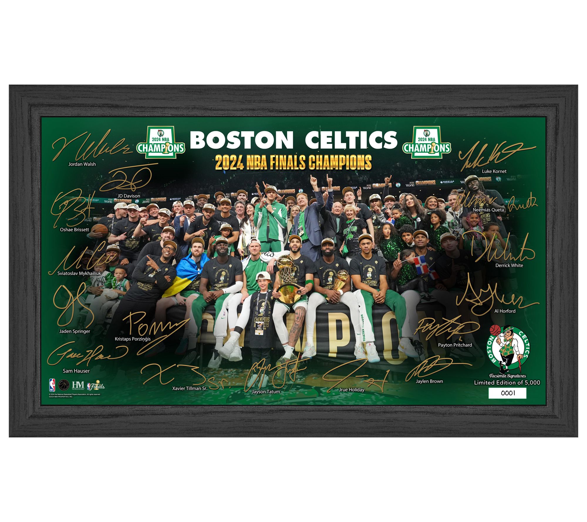 Highland Mint 2024 NBA Champions Celebration Signature Photo