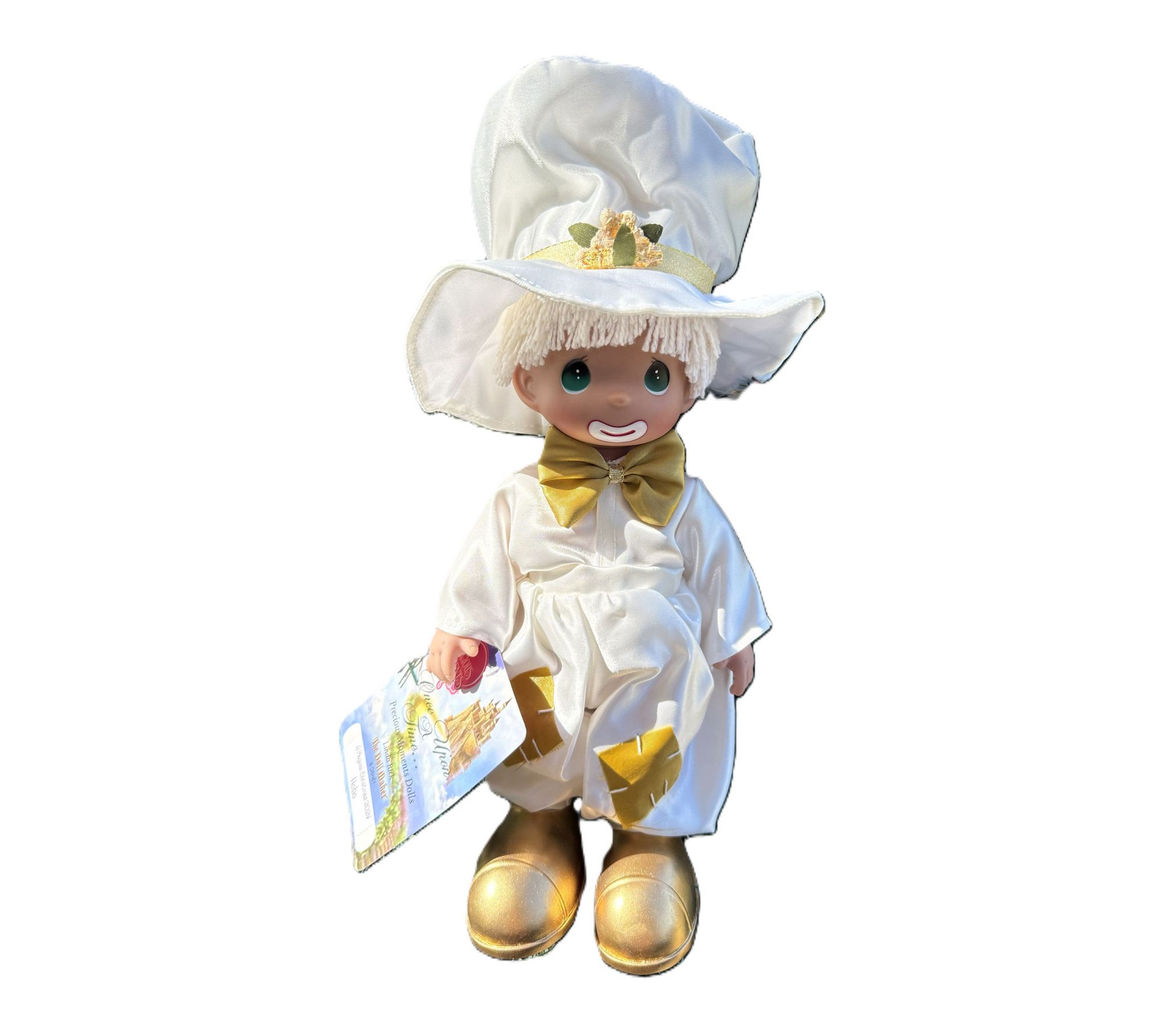 Precious Moments 12 inch Christmas Gold Elegance Hobo Doll