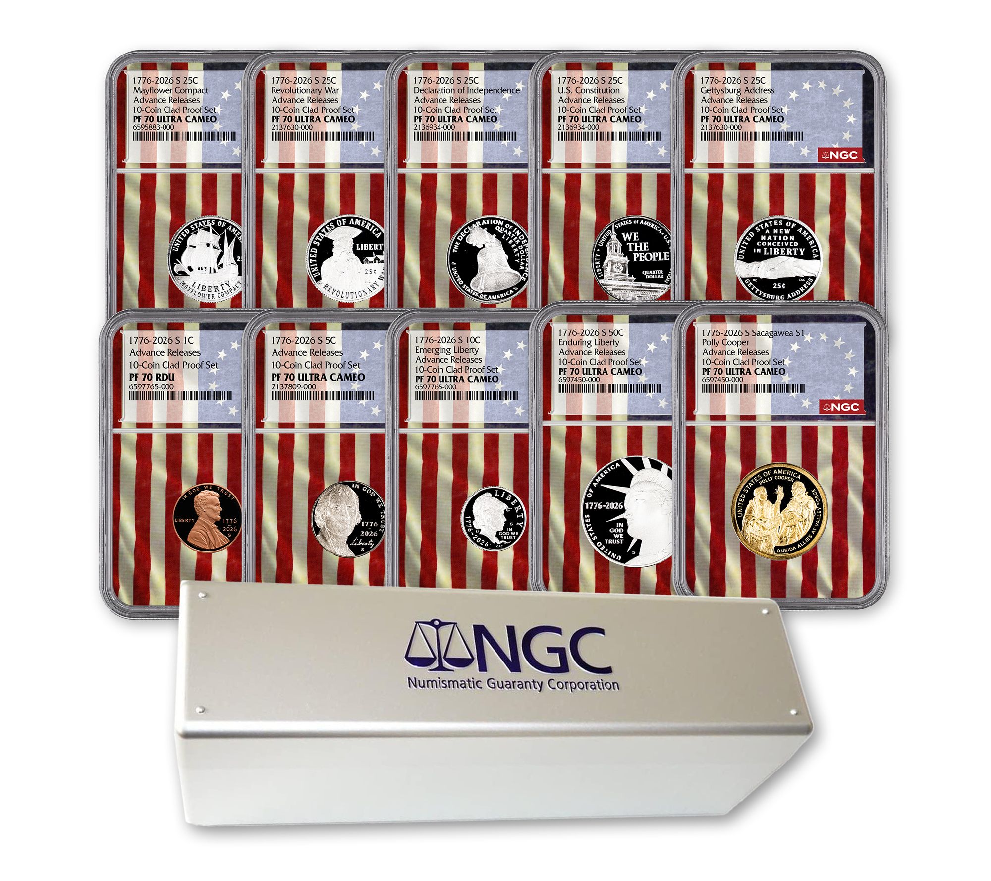2026 Proof Set - Flag Core - Advanced Release - NGC 70