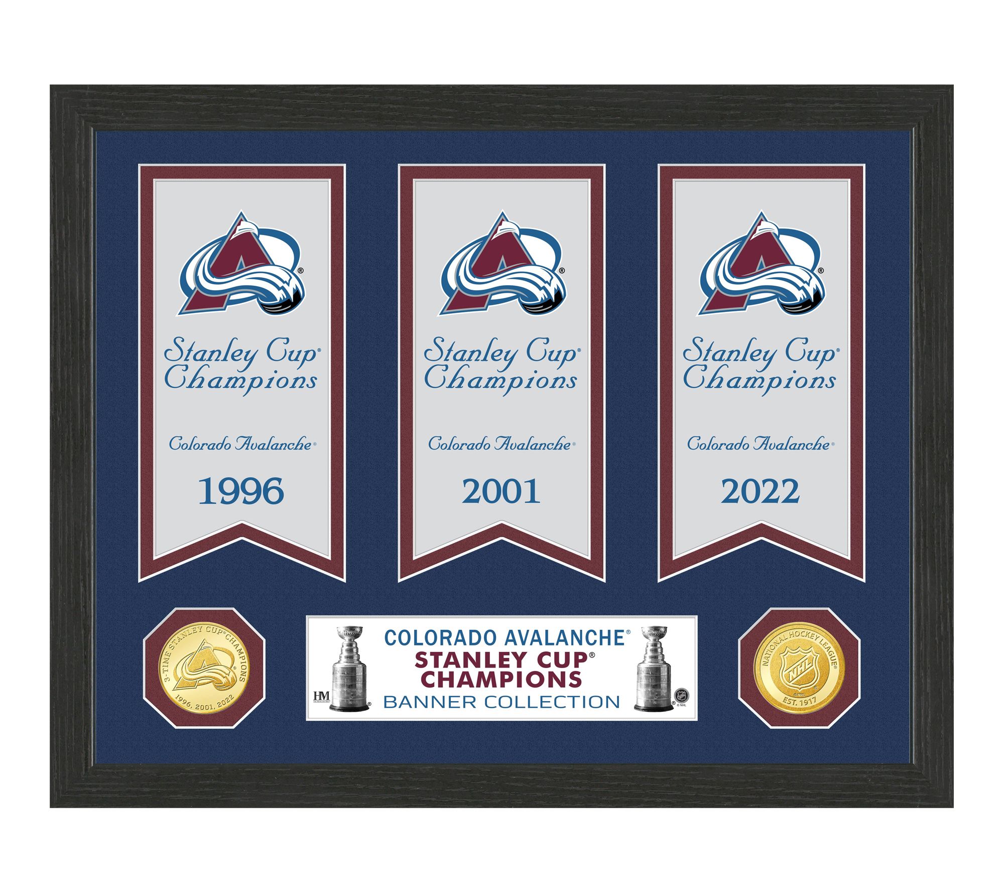 Highland Mint NHL Stanley Cup Champions BannerFrame