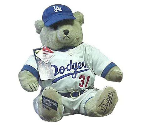 Cooperstown Bears 16 Los Angeles Dodgers PlushBear 
