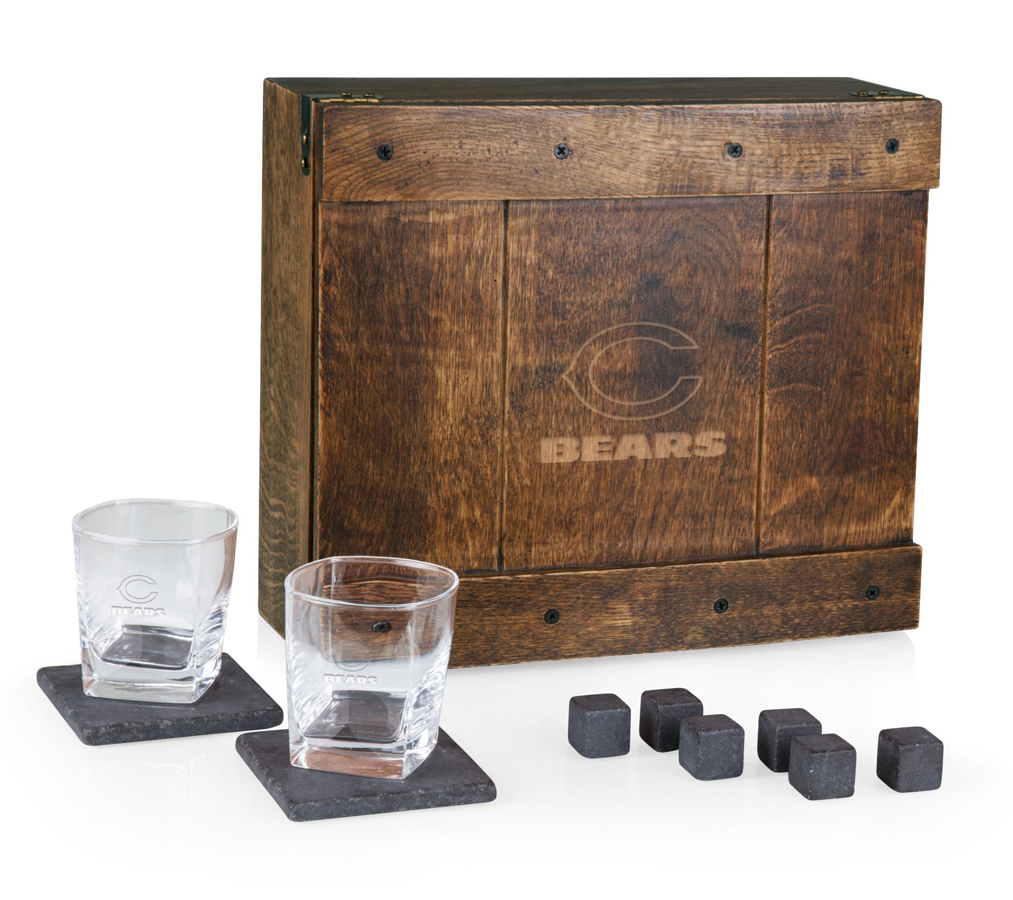 Picnic Time NFL Whiskey Box Gift Set