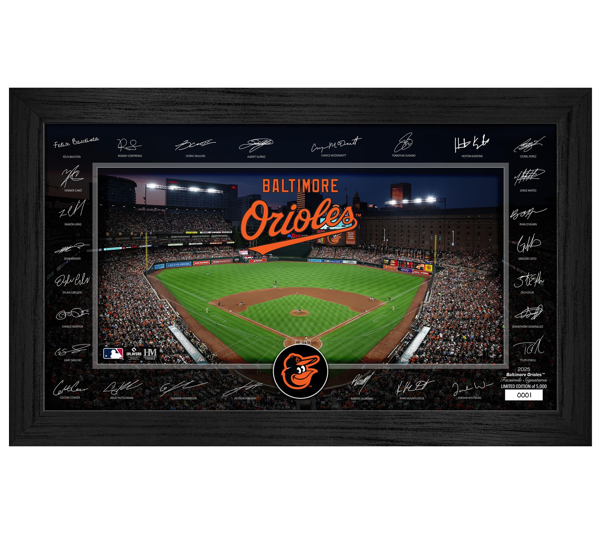 Highland Mint Baltimore Orioles 2025 SignatureField Frame