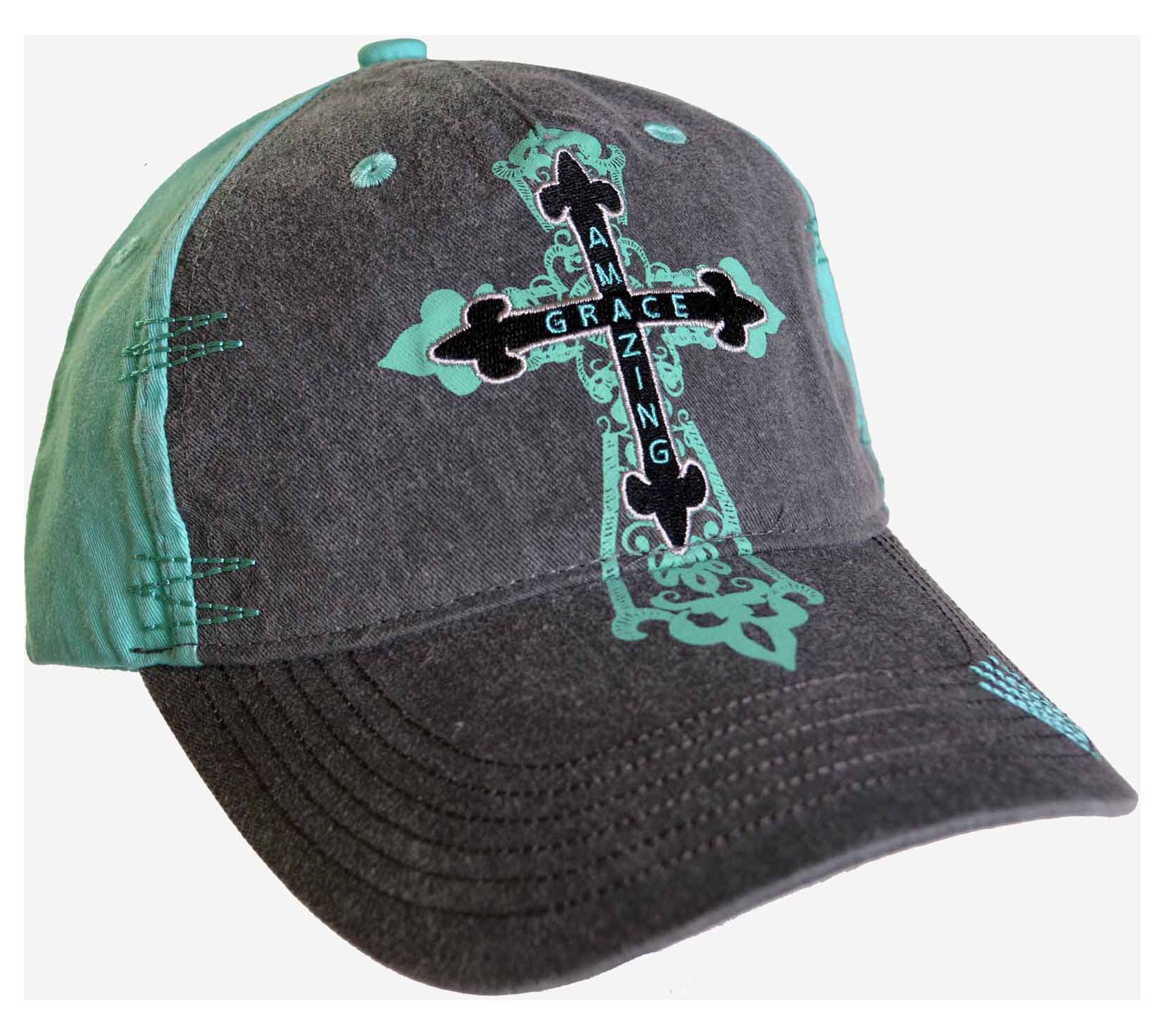 Cherished Girl Cap - Amazing Grace Cross