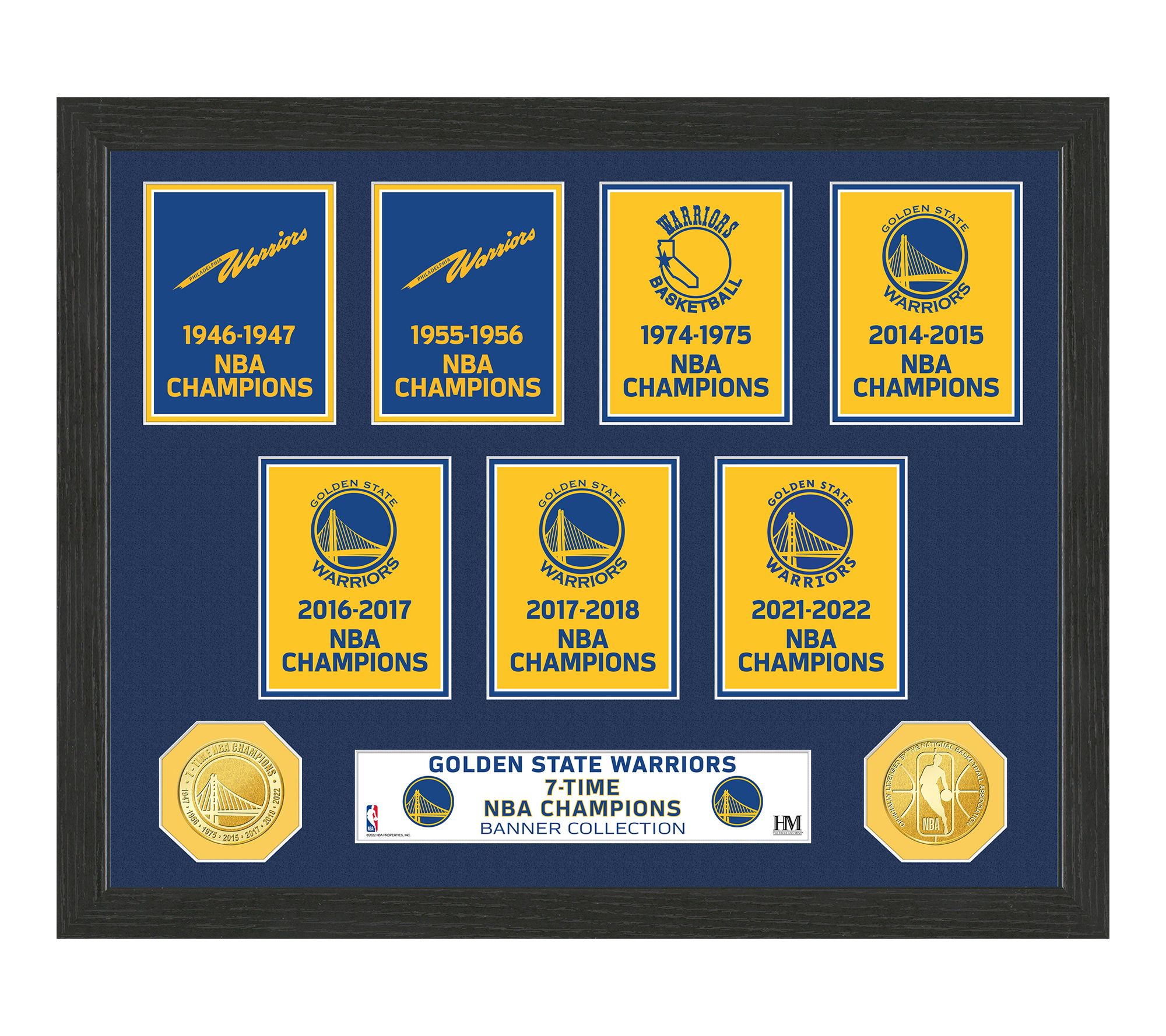Highland Mint NBA Champions Banner Frame