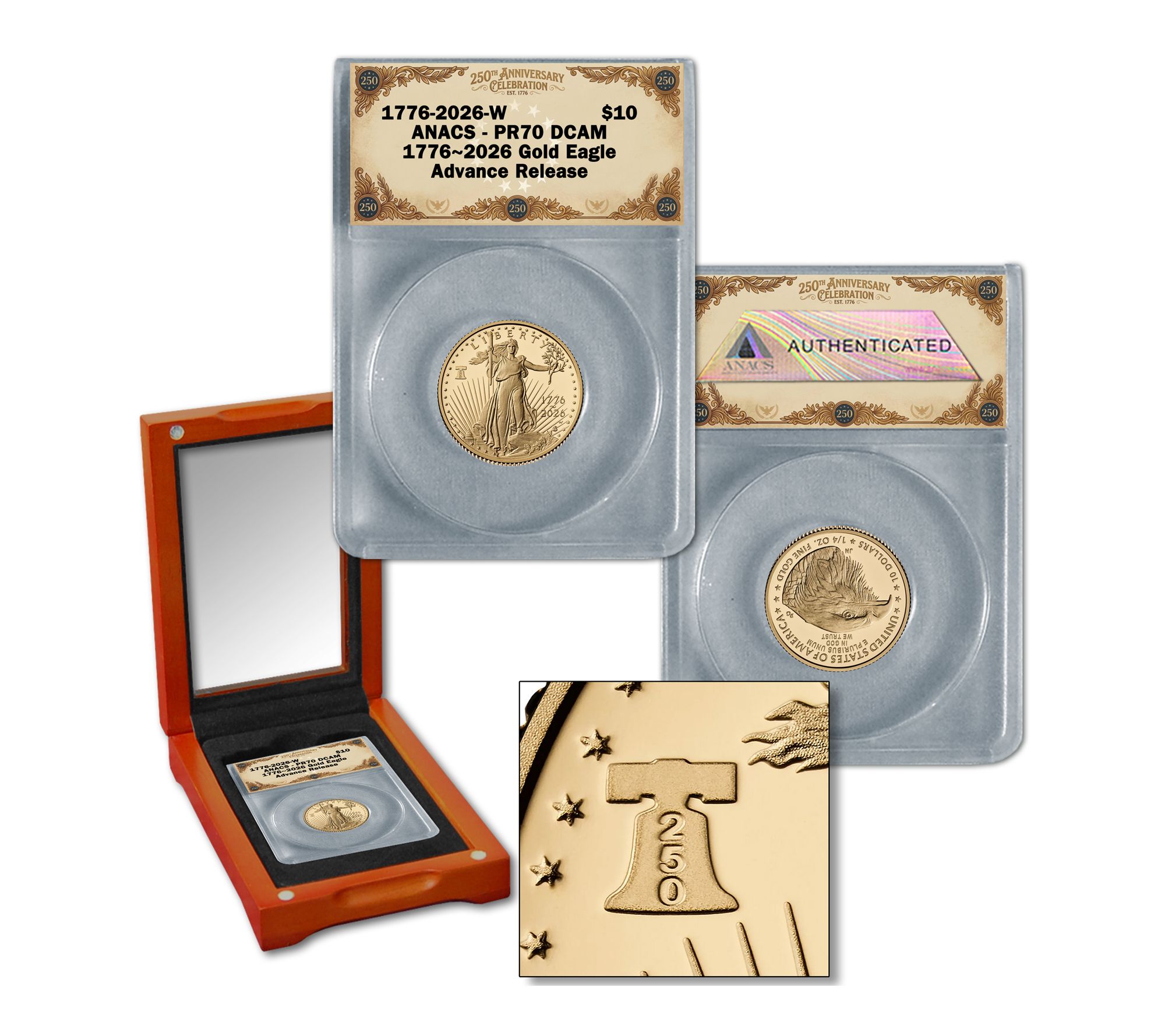 2026 Proof $10 Gold Eagle ANACS PR70 Advanced Release