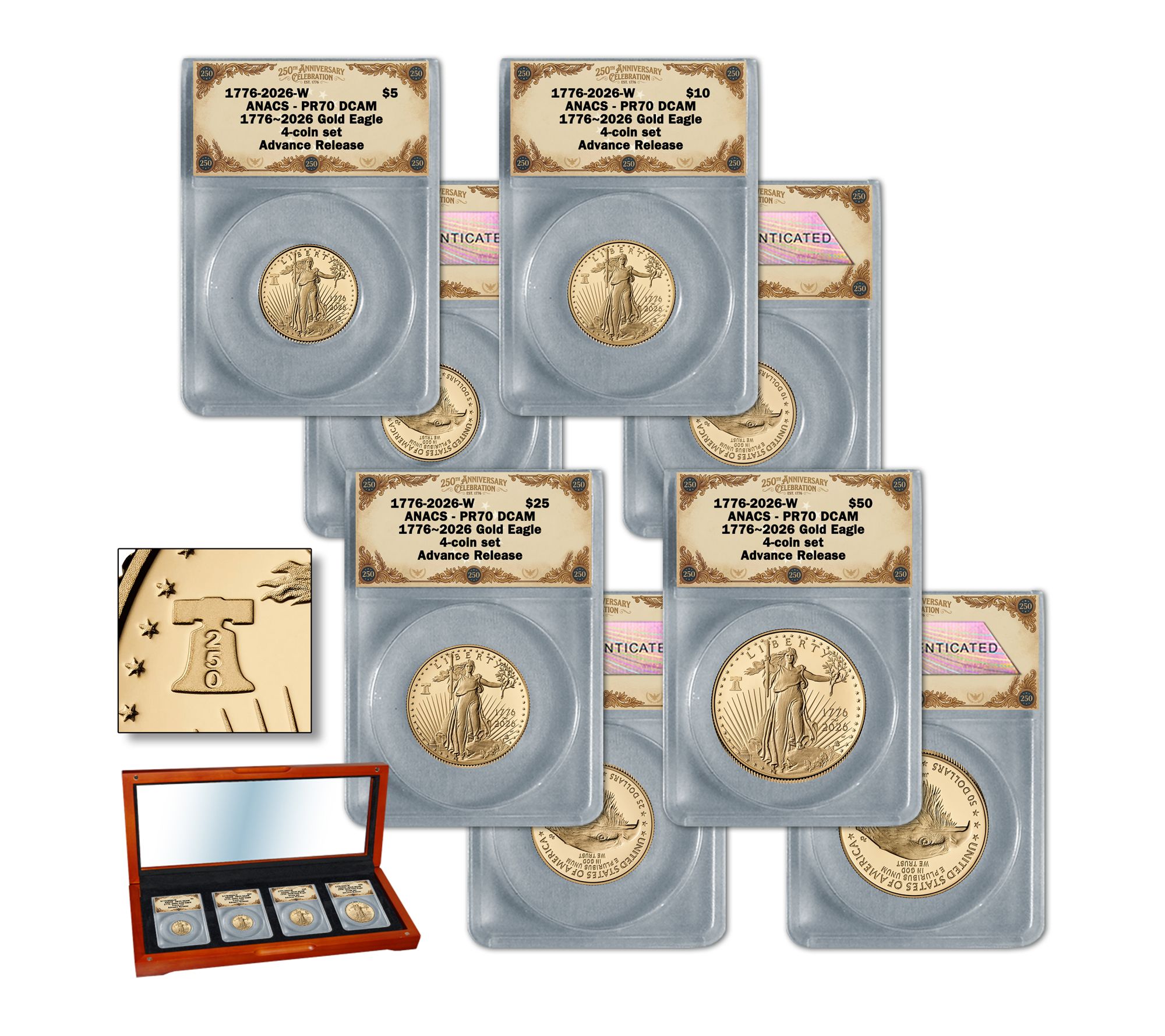 2026 Proof S/4 Gold Eagle Coin ANACS PR70 Advanced Release