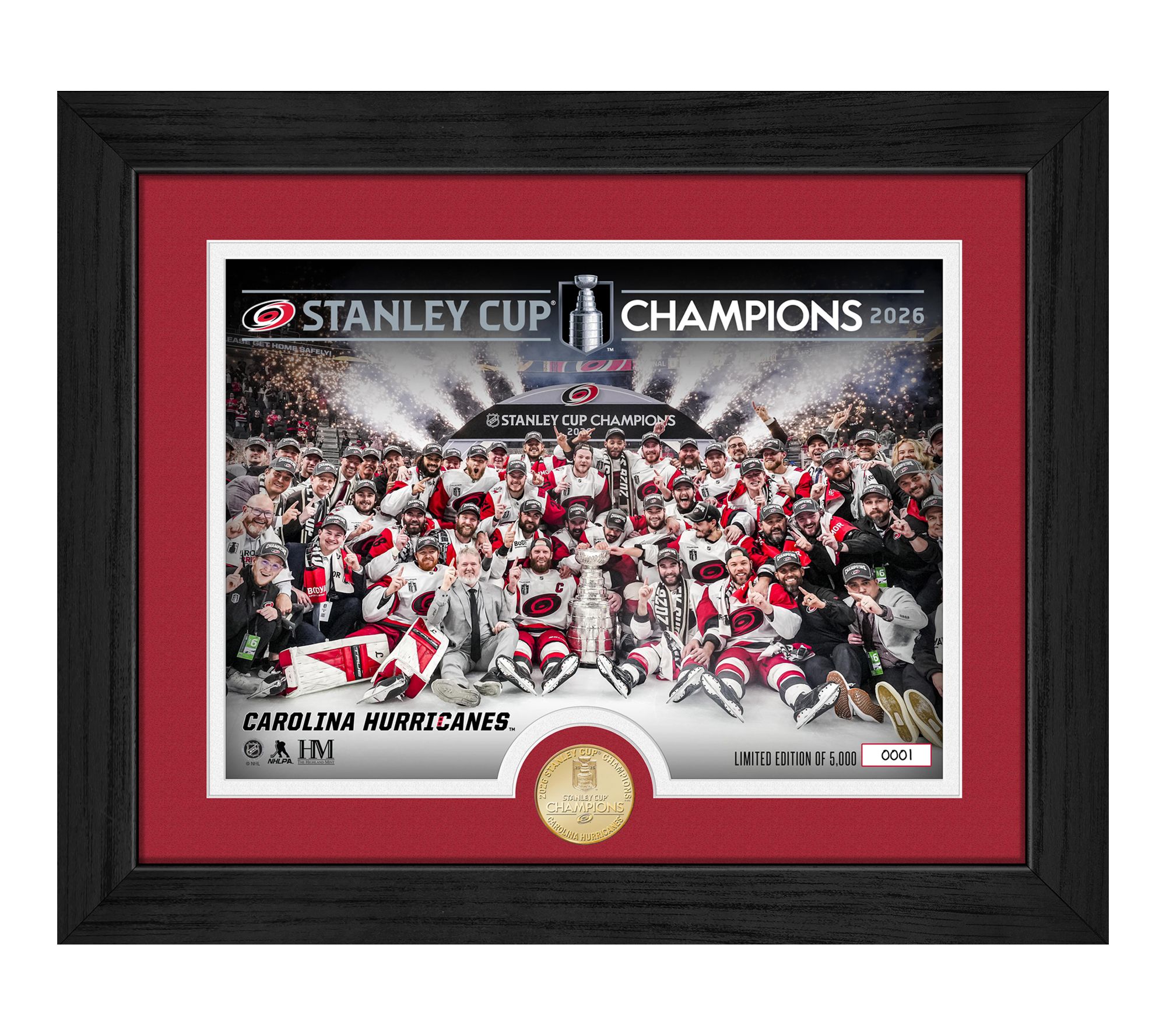 Hurricanes 2026 Stanley Cup Champions Celebration Frame
