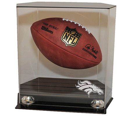 NFL Denver Broncos Floating Football Display Case 