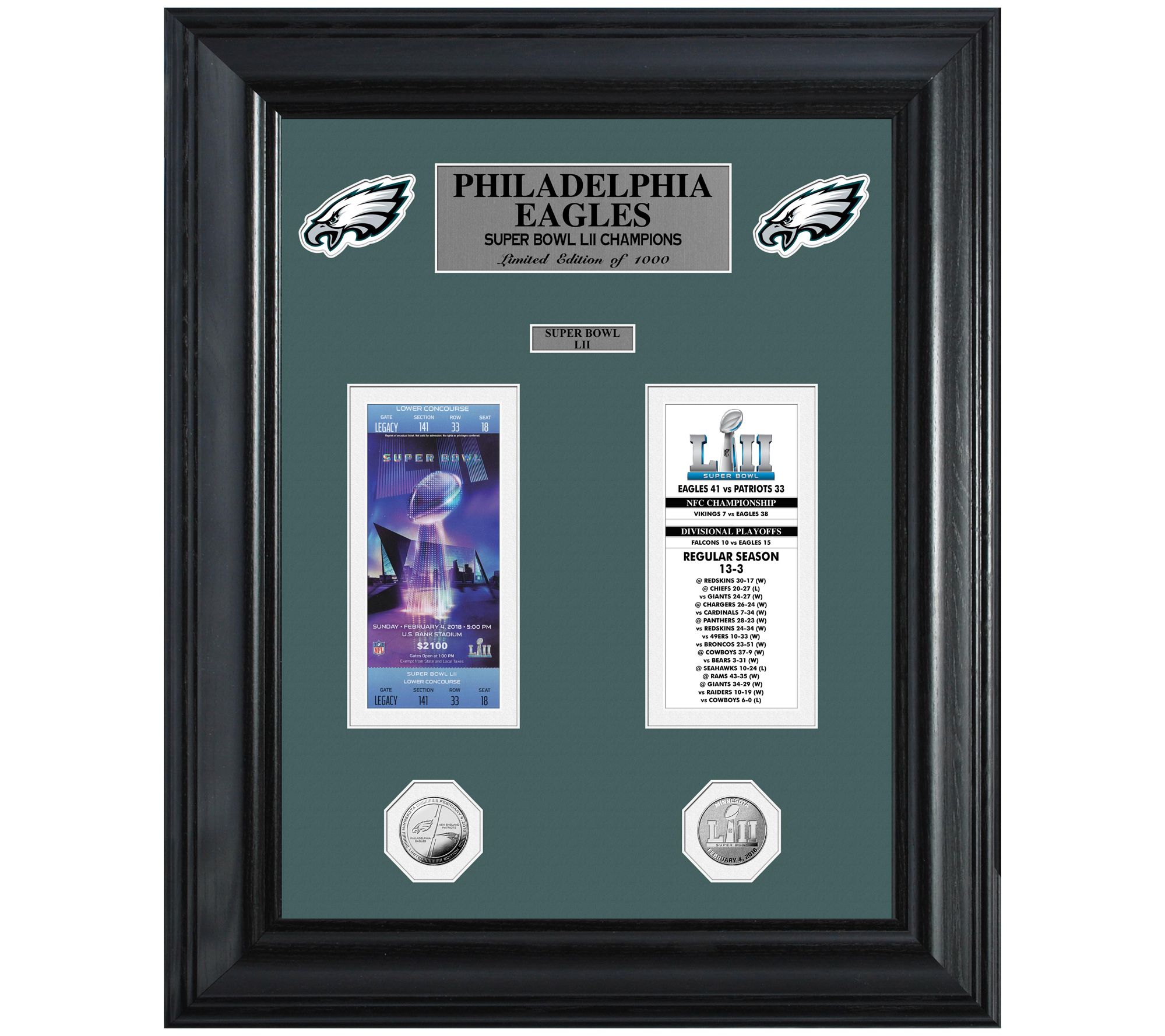 Philadelphia Eagles Super Bowl Champ Ticket Collection  Philadelphia eagles  super bowl, Eagles super bowl, Superbowl champions