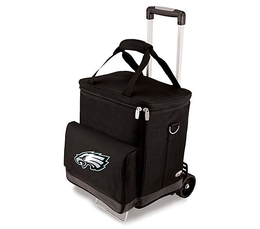 Picnic Time NFL Cellar 6-Bottle Wine Tote withTrolley
