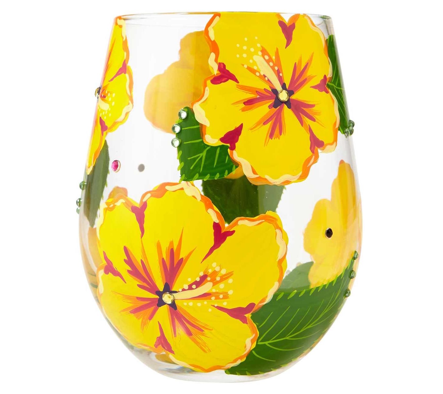 Lolita Dragonfly Acrylic Stemless Wine Glasses, Gift Set of 2