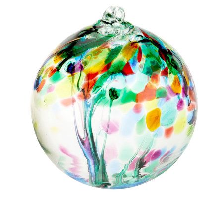 Kitras Art Glass 6 Tree Of Enchantment Ornament Ball Page 1