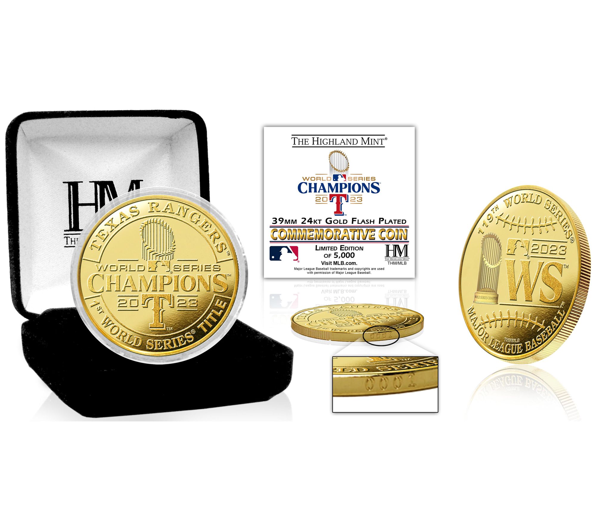 Highland Mint 2 023 World Serie s Champions Gol d Coin