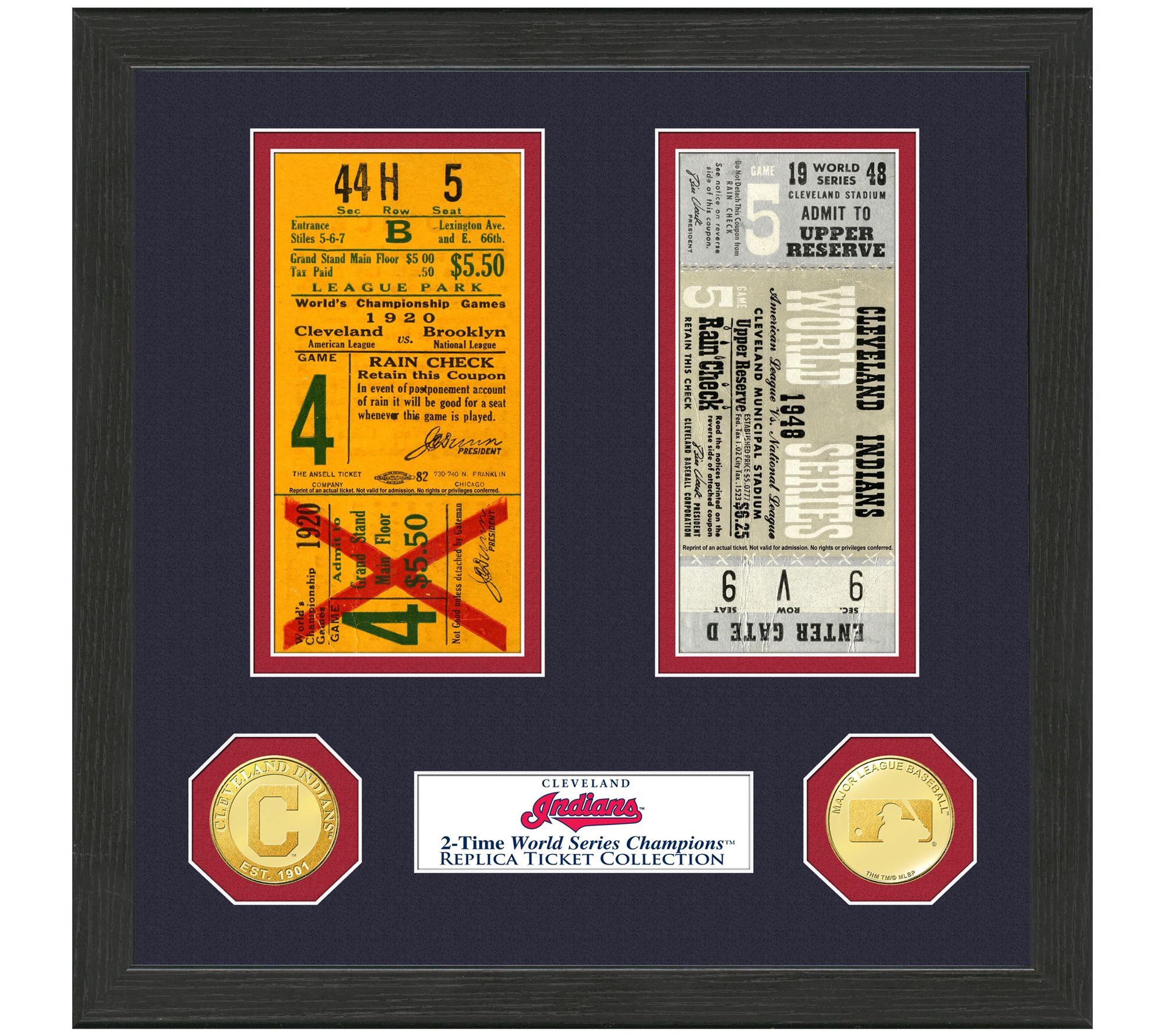 Cleveland Indians World Series Ticket Collection