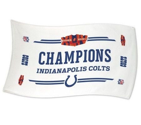 Super Bowl XLIV Champions Colts Trophy Towel 