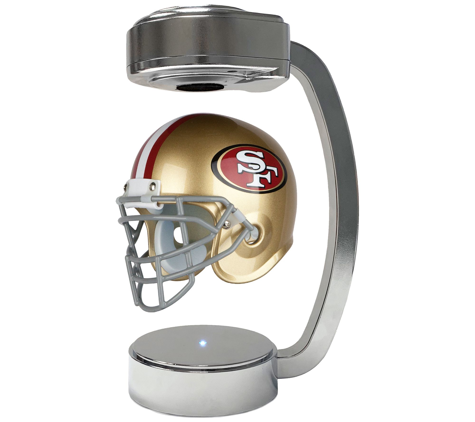 NFL San Francisco 49ers Chrome Mini Hover Helmet Sports Memorabilia