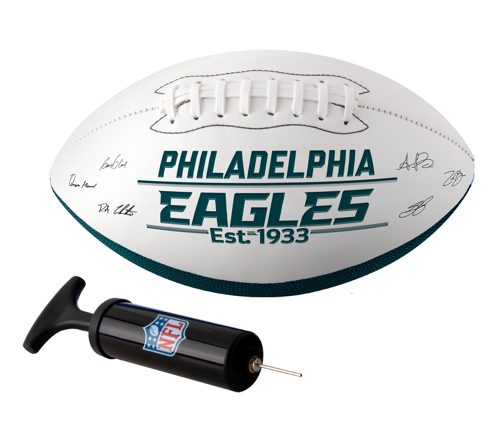 NFL Officially Licensed 2025 Team Roster Signature Ball with Pump