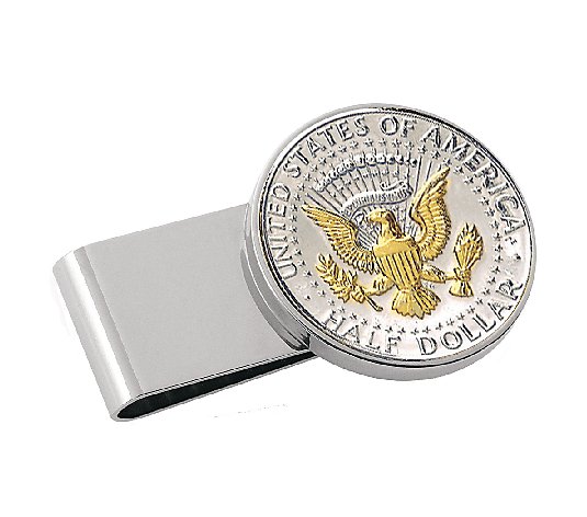 Presidential Seal Half-Dollar Stainless Steel Money Clip