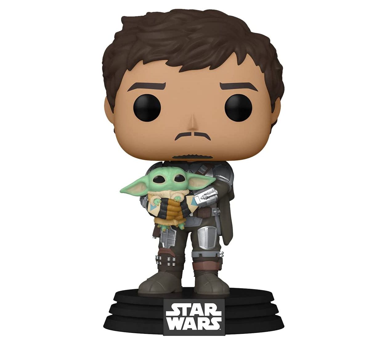 Star Wars Funko POP! Mandalorian Mando Holding Child