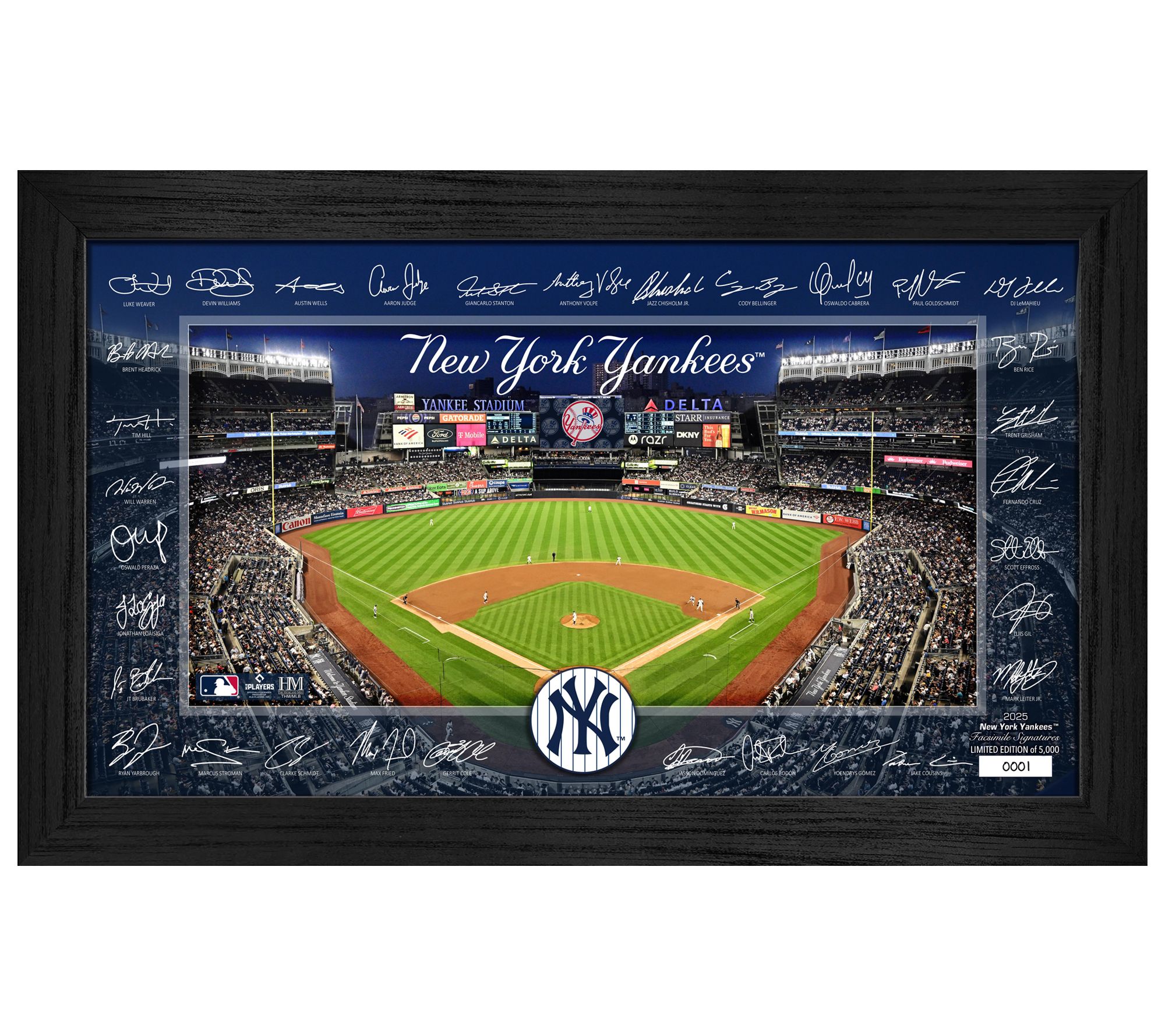 Highland Mint New York Yankees 2025 Signature Field Frame