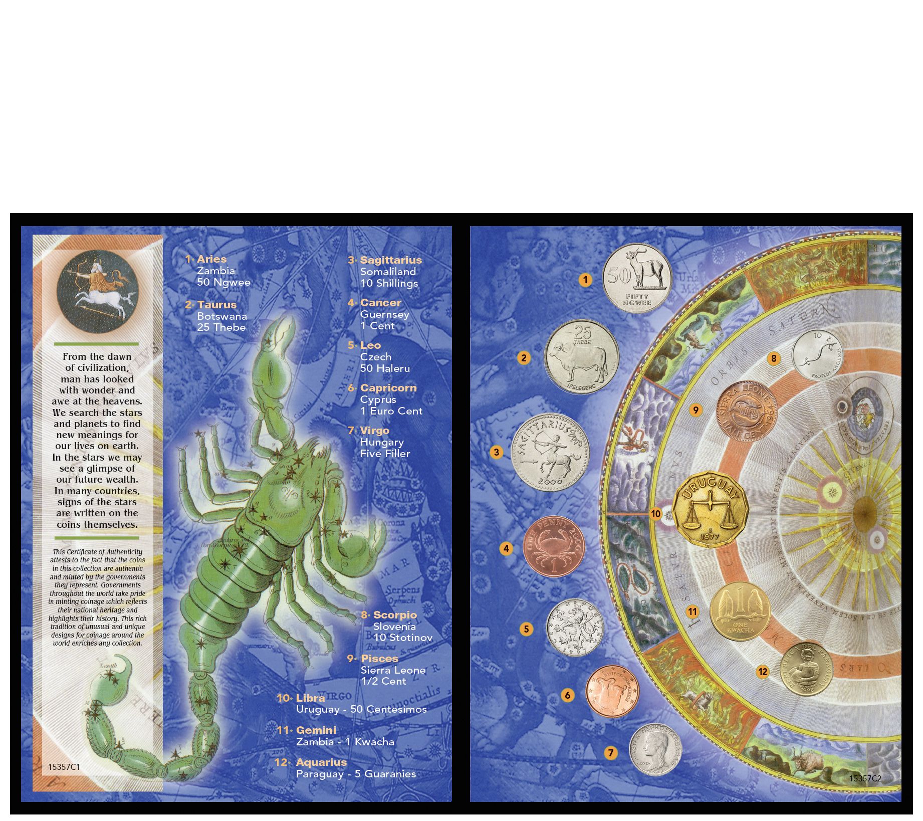 American Coin Treasures Zodiac Astrological Coin Collection