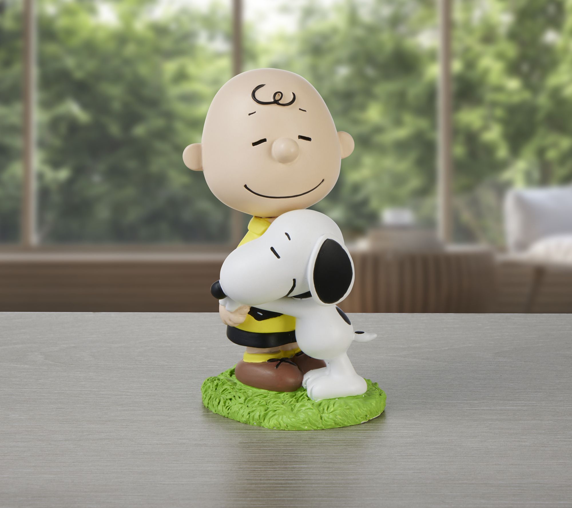 PM Peanuts Snoopy and Charlie Brown Hugging Figurine