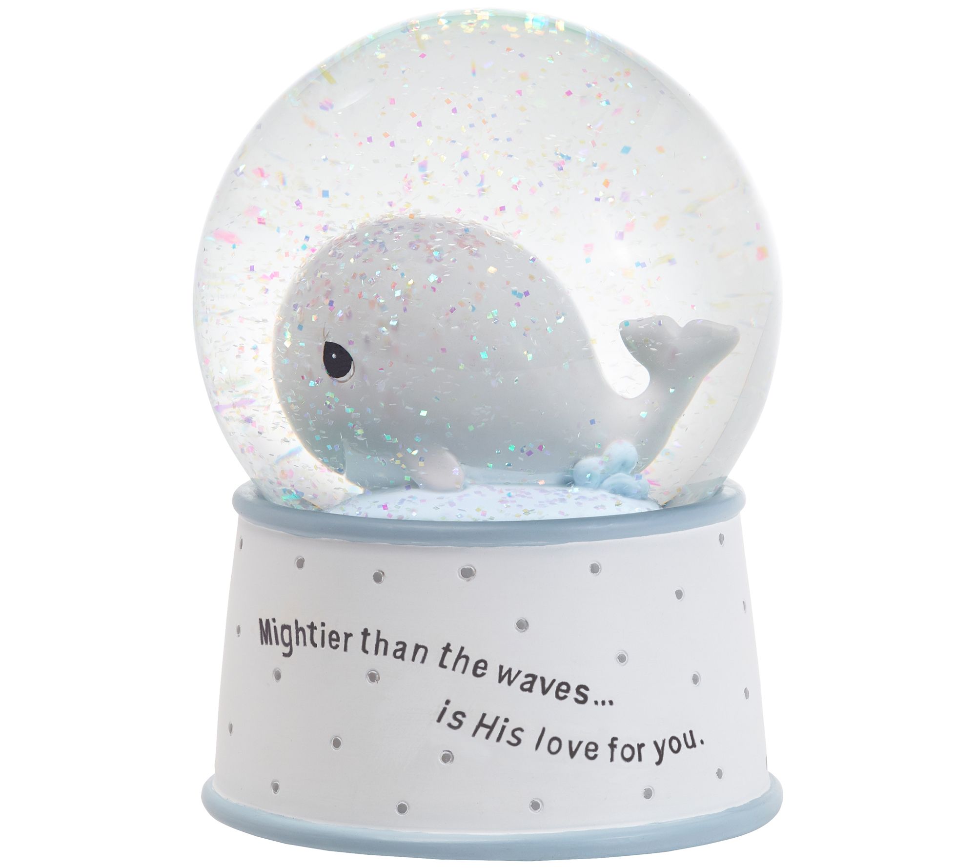 Precious Moments "Mightier Than the Waves" Musical Snow Globe