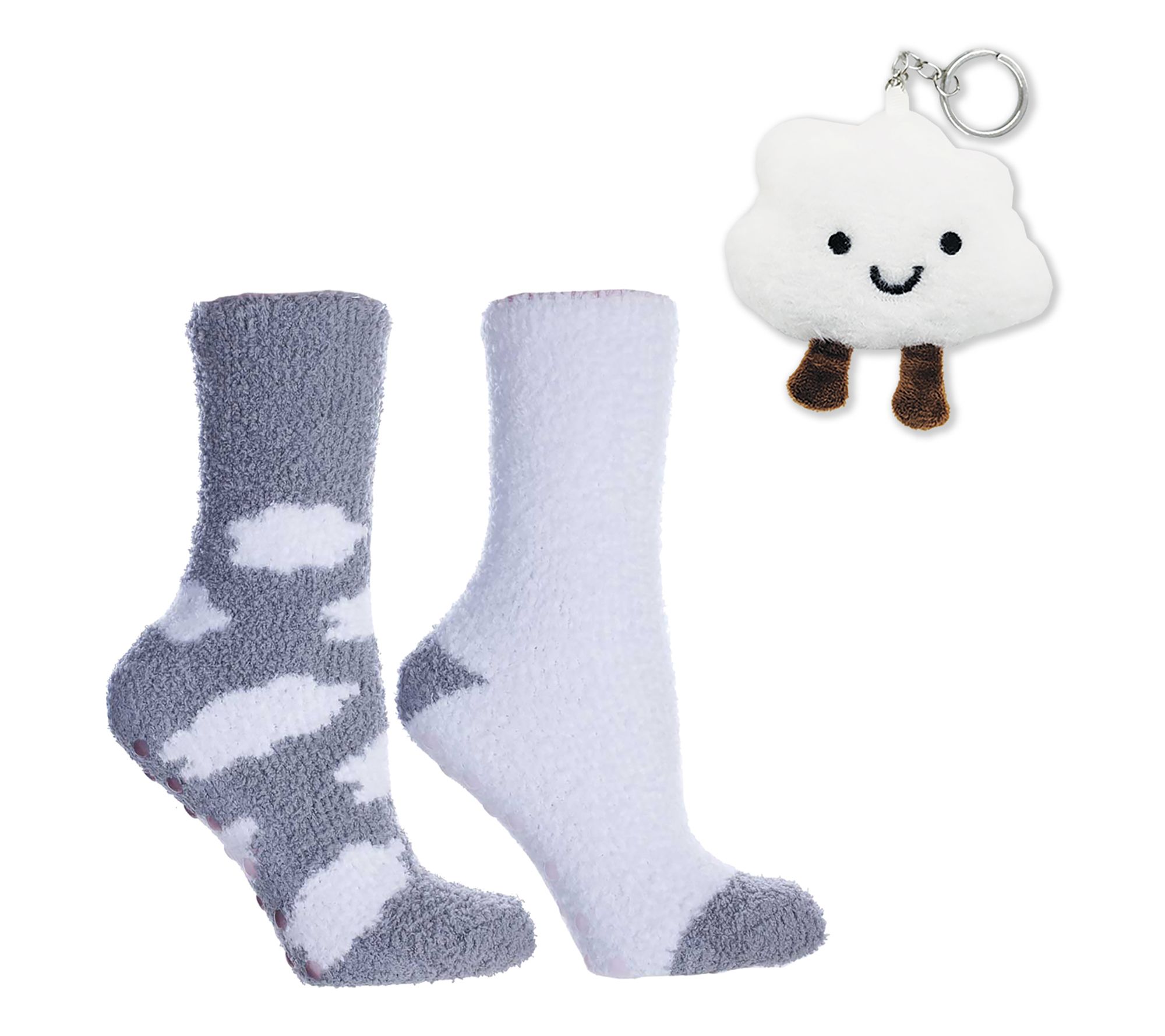 MinxNY Fluffy Chenille Cloud Socks - 2pk