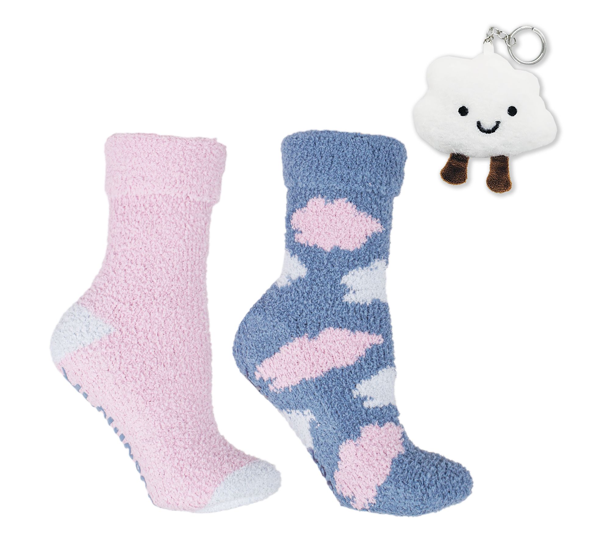 MinxNY Fluffy Chenille Cloud Socks - 2pk