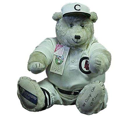 Chicago Cubs Plush Teddy Bear Player