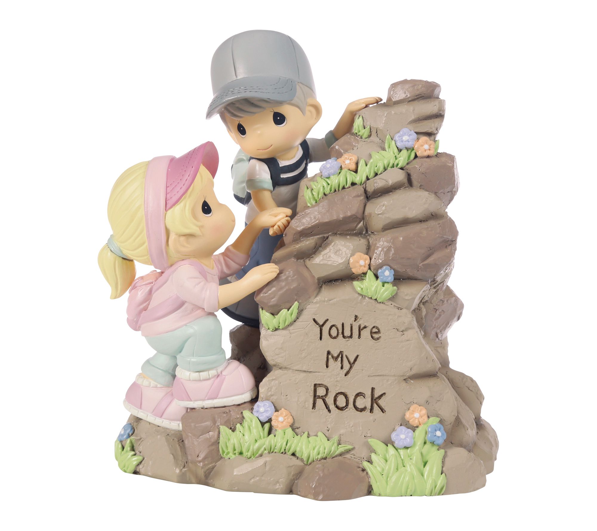 Precious Moments Rock Climbing Couple Musical Figurine