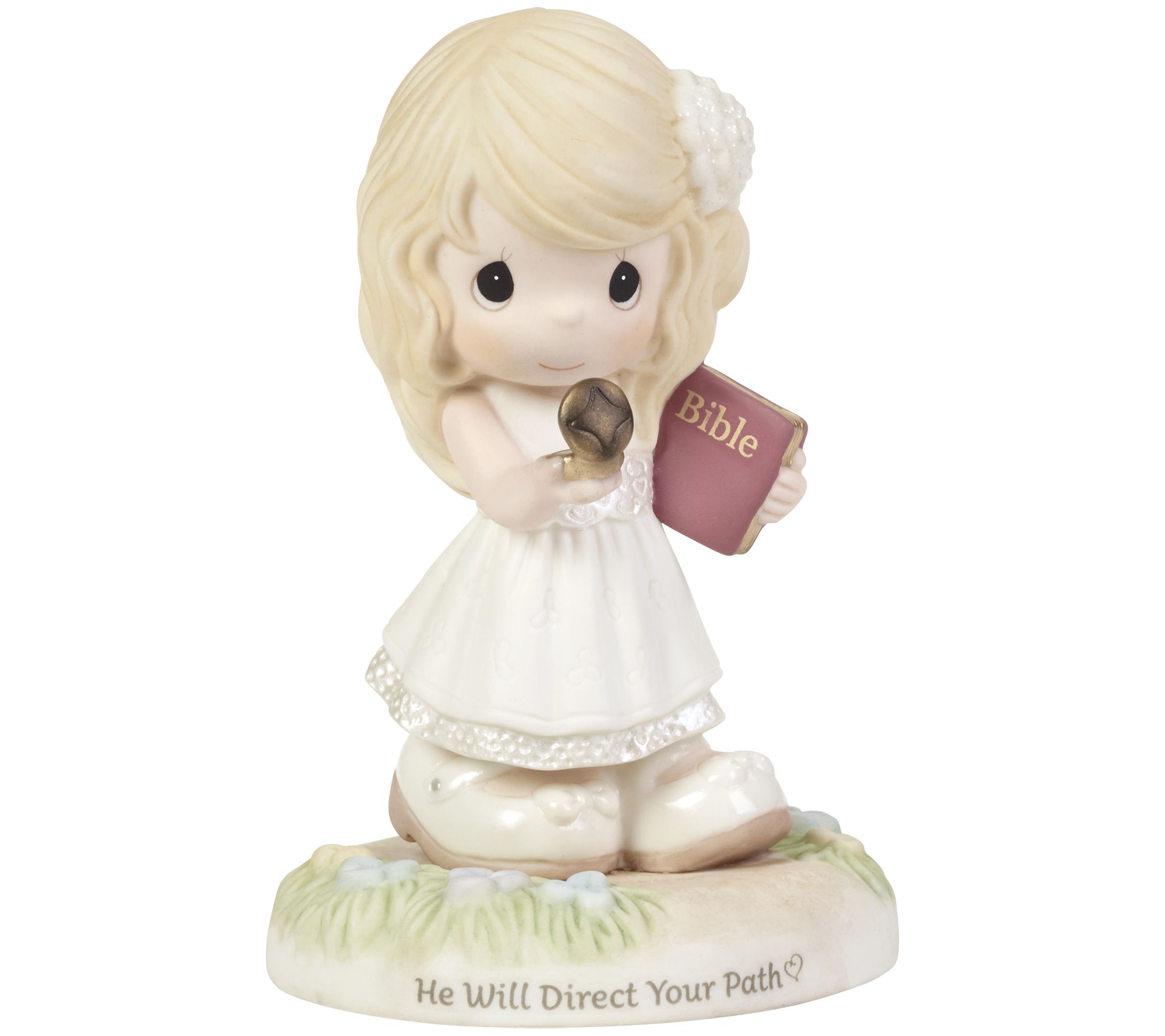 Precious Moments Confirmation Girl Holding Compass Figurine - Qvc.com