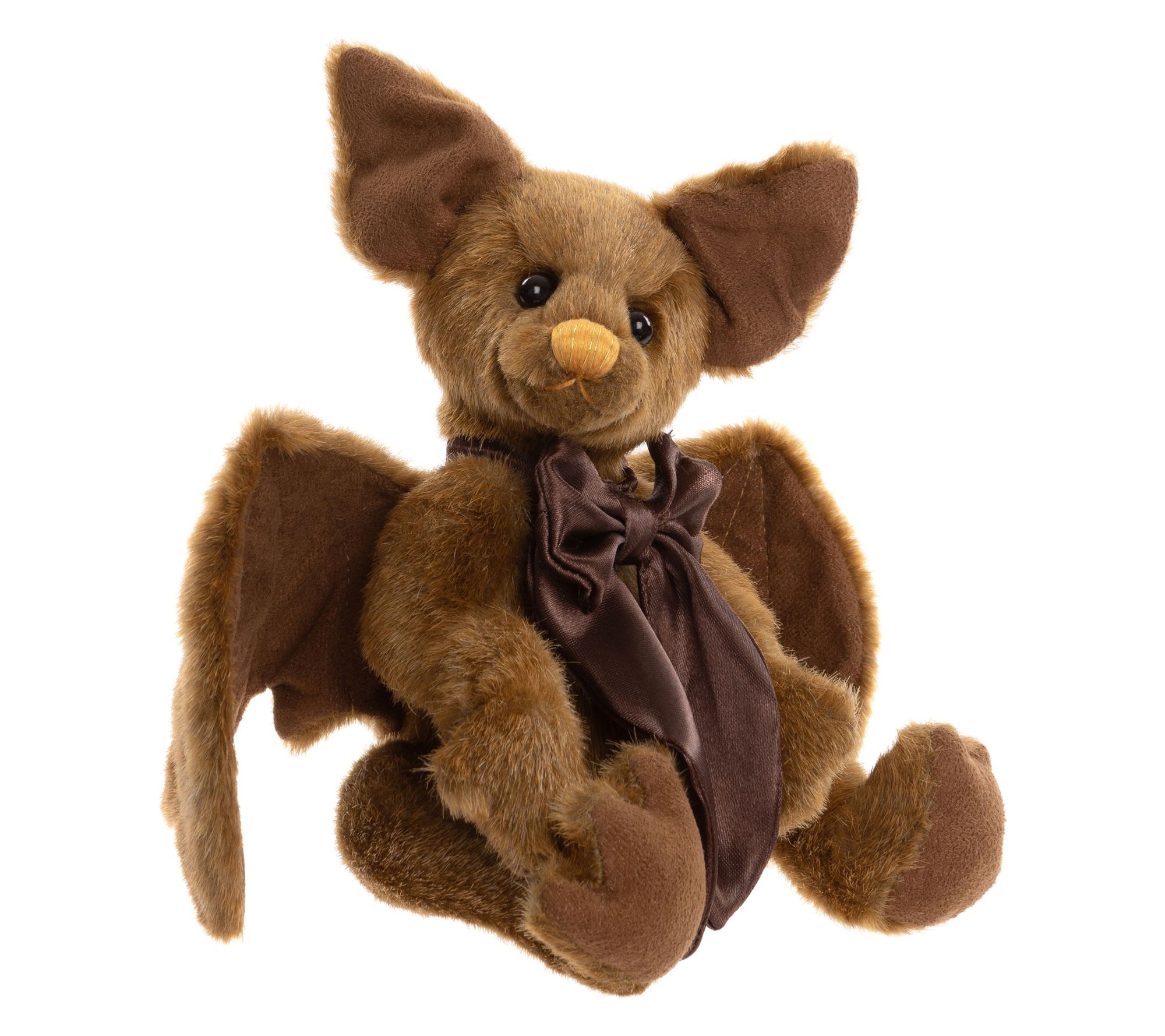 Charlie Bears Pippy Strell 9" Short Pile Fur Plush Bat
