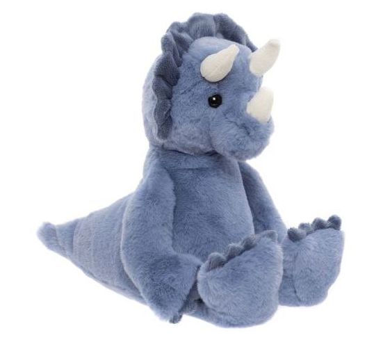 Charlie Bears Troy Triceratops Denim Blue