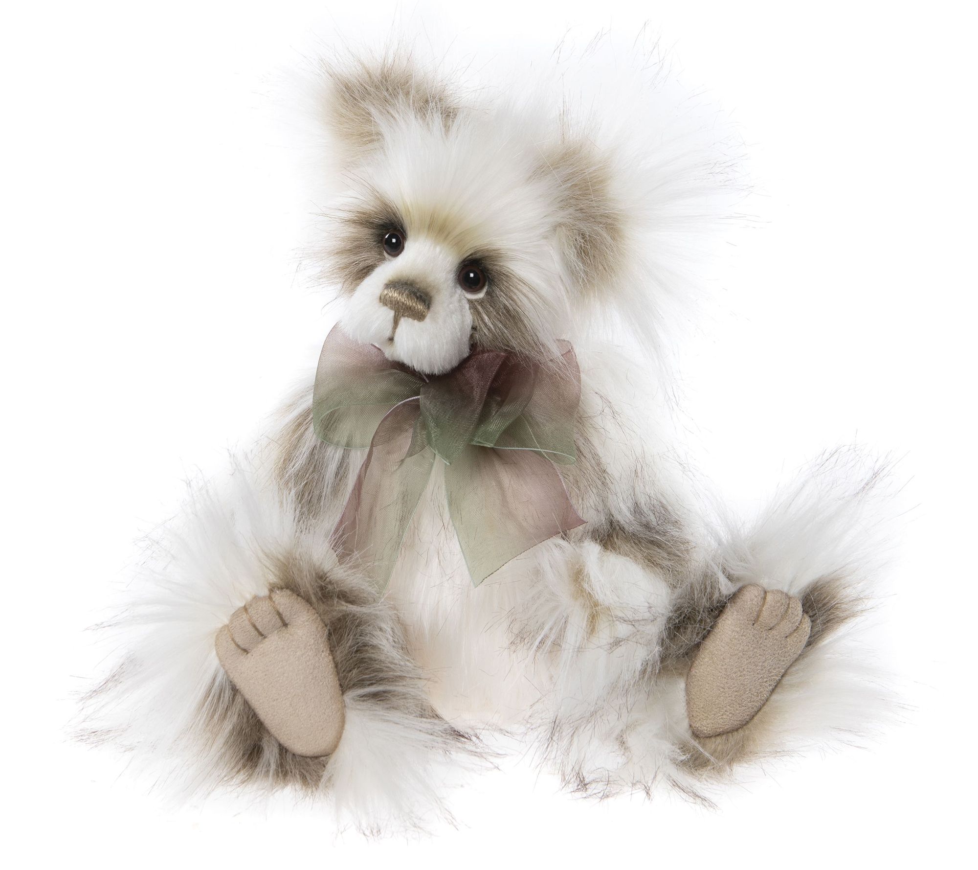 Charlie Bears Sian 13" Long Pile Fur Plush Panda