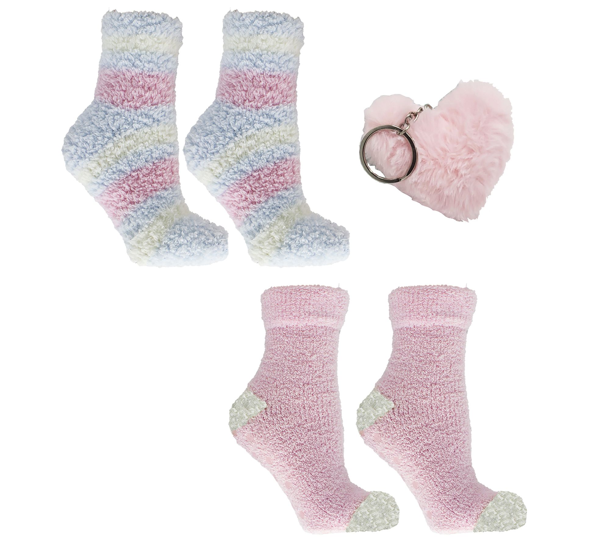 MinxNY Lush & Plush Slipper Socks - 2pk