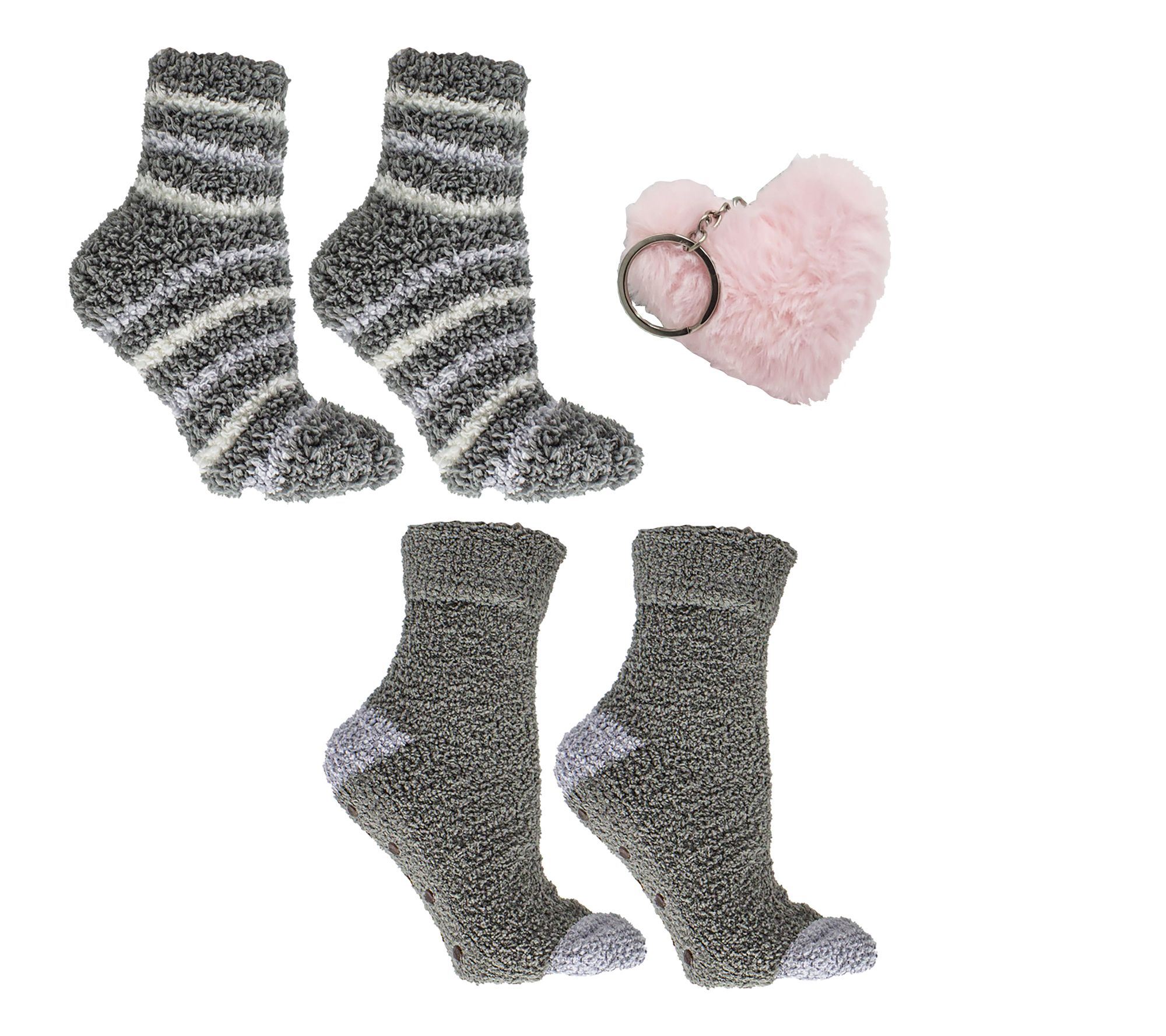 MinxNY Lush & Plush Slipper Socks - 2pk